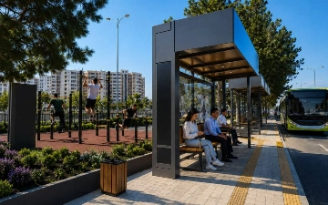 В Ташкенте организовали первую «спортивную» остановку
