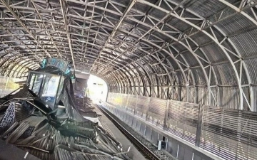 В Ташкенте на станции метро «Турон» обрушилась часть кровли