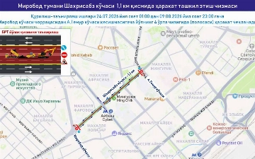 Shahrisabz ko‘chasida BRT yo‘lagi qurilishi boshlanadi
