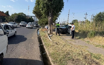 Chirchiqda Lacetti daraxtga urildi, haydovchi halok bo‘ldi