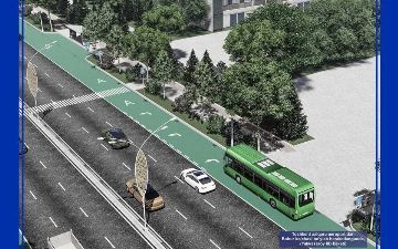 Опубликован проект первой выделенной полосы для столичного общественного транспорта 