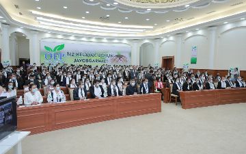 Нарзулло Обломуродов от экологической партии Узбекистана встретился с избирателями из Хорезма<br>