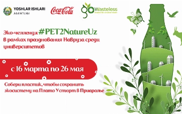 Coca-Cola запустила экочеллендж #PET2NATUREUZ