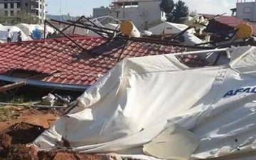 Торнадо снес палаточный городок, в котором жили пострадавшие от землетрясения в Турции (видео) 