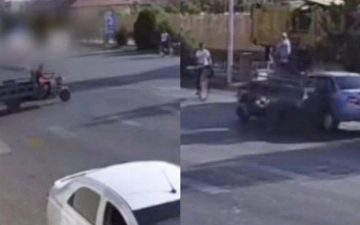 В Андижане водитель Nexia врезался в мопед и сбил велосипедиста