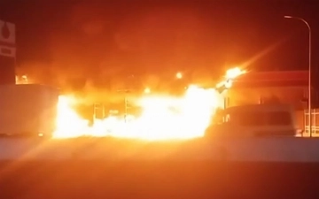 На одной из заправок Самарканда произошел крупный пожар