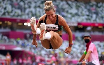 Узбекская легкоатлетка Екатерина Воронина выступила в прыжках в длину на Олимпиаде