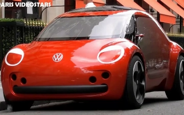 В Париже заметили электрический концепт Volkswagen Beetle