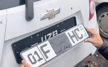 Узбекский автоблогер прорекламировал съемные автономера, чтобы не попадаться на радарах