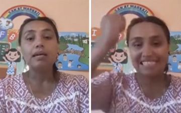 Преподавательница в Узбекистане сорвалась на детей при записи онлайн-урока