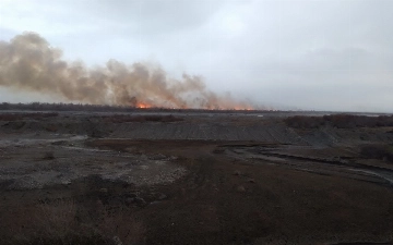 В нацпарке «Зарафшан» произошел пожар: ущерб оценили более чем в 120 млн сумов
