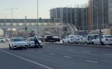 В Ташкенте задержали водителя Gentra, протащившего сотрудника ДПС на капоте