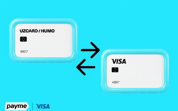 Объем переводов на сумовые карты Visa в payme вырос на 536% за год