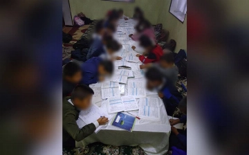 В Сурхандарье школьники учатся дома из-за закрытия школы — видео