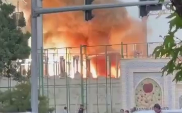 В Ташкенте произошел крупный пожар на подстанции