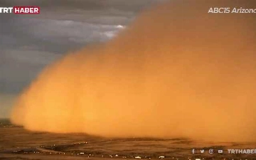 Arizona shtatida qum bo'roni yuz berdi — video