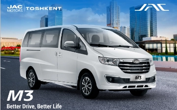 JAC Motors Toshkent запускает выгодные льготные программы кредитования и рассрочек на модель JAC M3