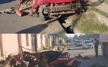 В Кашкадарьинской области на «Нексии» взорвался газовый баллон: двое людей погибли
