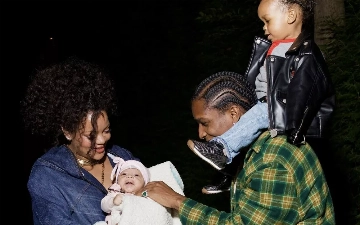 Рианна и A$AP Rocky вышли в свет в семейном образе