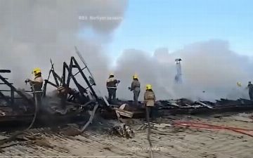 На андижанском заводе произошел крупный пожар