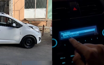 Узбекистанец показал, как включать спортивный режим на Chevrolet Spark