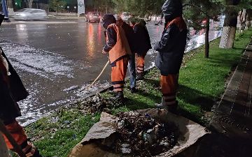 Ташкентский хокимият объяснил затопление улиц после дождя 