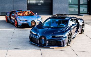 Bugatti показала два гиперкара Chiron с необычным кузовом