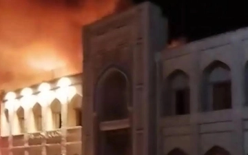 Buxoroda Minorai Kalon oldidagi oshxonada yong‘in sodir bo‘ldi