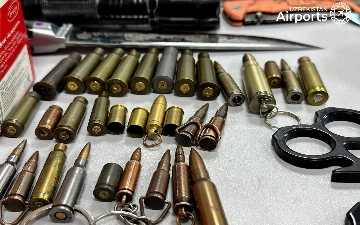 ​​Toshkent aeroportida 8 oyda 500 dan ziyod taqiqlangan buyumlar musodara qilindi