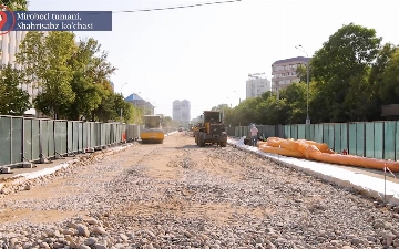Toshkentdagi Shahrisabz ko‘chasida BRT yo‘lagining birinchi qismi 31-avgustgacha ishga tushiriladi