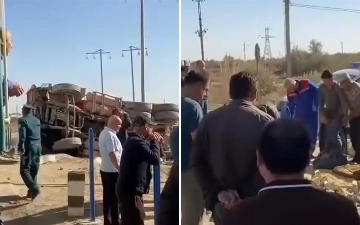 Qoraqalpog‘istonda poyezd va yuk mashinasi to‘qnashdi