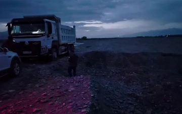 В Самарканде незаконно добывали песчано-гравийную смесь 