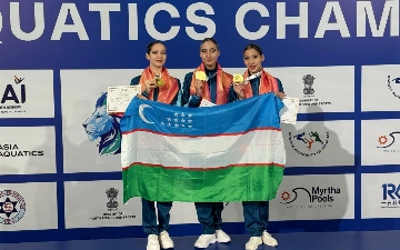 Сборная Узбекистана по синхронному плаванию завоевала восемь медалей на ЧА