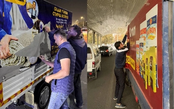 В Ташкенте усилили рейды против незаконной рекламы на машинах