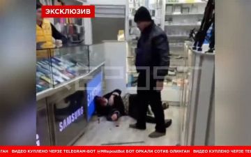 Опубликовано шокирующее эксклюзивное видео убийства мужчиной своей жены и её любовника в торговом центре Самарканда