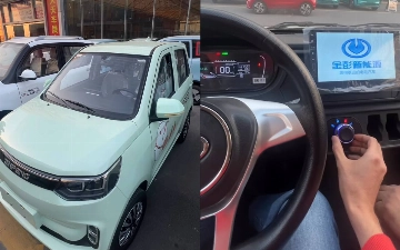 Узбекский автоблогер показал электромобиль за $3 000 с современным оснащением