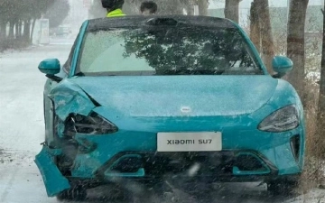 Автомобиль Xiaomi попал в первую аварию