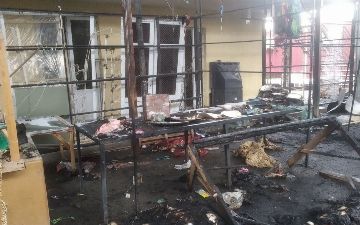 На рынке в Ферганской области возник пожар