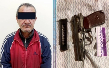 В Ташобласти пенсионер пытался убить знакомого из пистолета