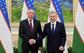 Шавкат Мирзиёев принял губернатора Санкт-Петербурга