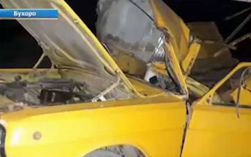В Бухаре в автомобиле взорвался газовый баллон: водитель и пассажир погибли