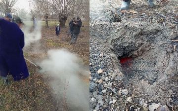 В Кашкадарье заметили огонь, поднимающийся из под земли