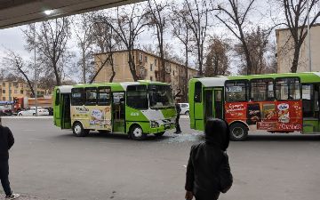 Bus-racing: в Ташкенте столкнулись два автобуса с одинаковым номером маршрута