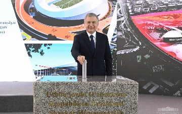 Шавкат Мирзиёев заложил первый камень в строительство Олимпийского городка