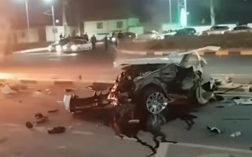 Узбекистанец на Mercedes-Benz погиб в страшной аварии в Душанбе