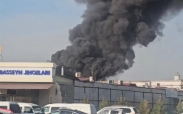 Toshkentdagi omborxonalardan birida yong‘in sodir bo‘ldi