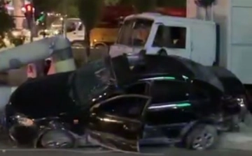 На Учтепе произошла авария с участием восьми автомобилей, есть пострадавший (видео)