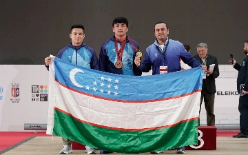 Тяжелоатлет Диёрбек Эрматов завоевал три медали на ЧМ в Албании