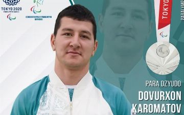 Довурхан Кароматов принес 11 медаль в копилку сборной Узбекистана: пара-дзюдоист завоевал «серебро»