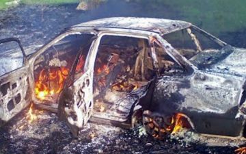 В Джизакской области сгорела «Нексия» после столкновения с грузовиком. Один человек погиб